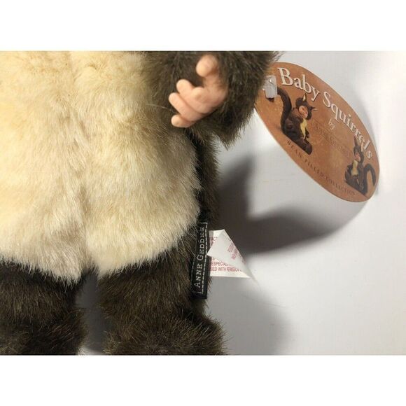 2-Anne Geddes Ladybug & Baby Squirrel Plush Stuffed Dolls 8-9" 1998 1-NWT - Picture 9 of 13